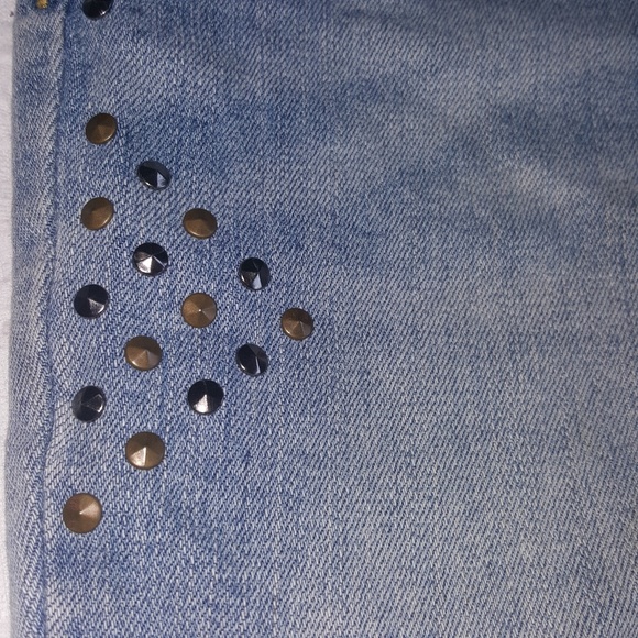 Bullhead Black skinny jean sz 5 / 32L studded - Picture 2 of 5